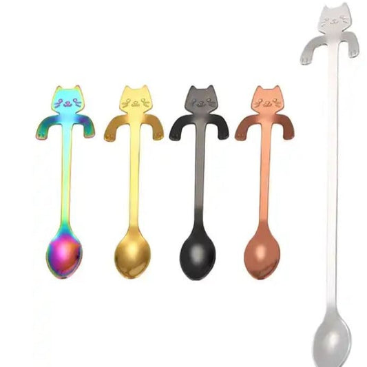 Stainless Kitty Spoons