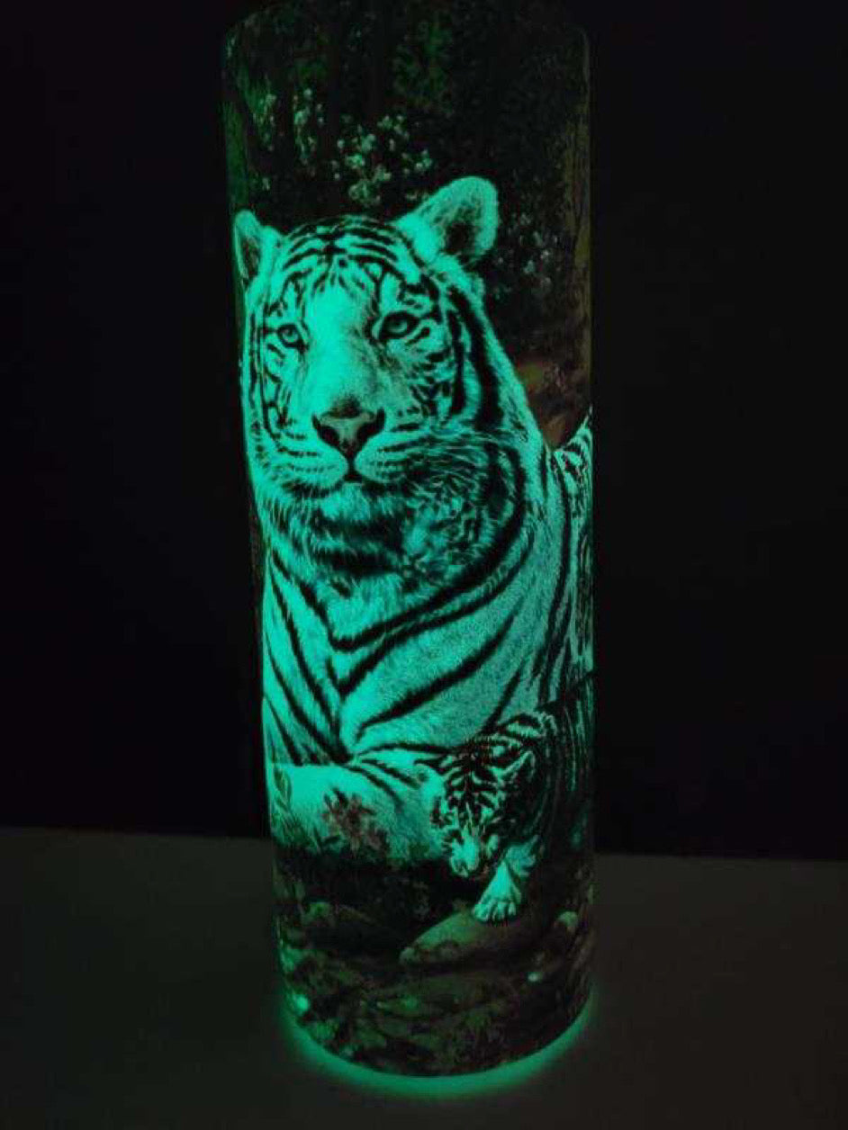 Glow in the Dark Glass Cans