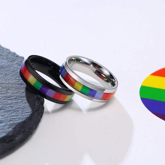 Pride Rainbow Rings